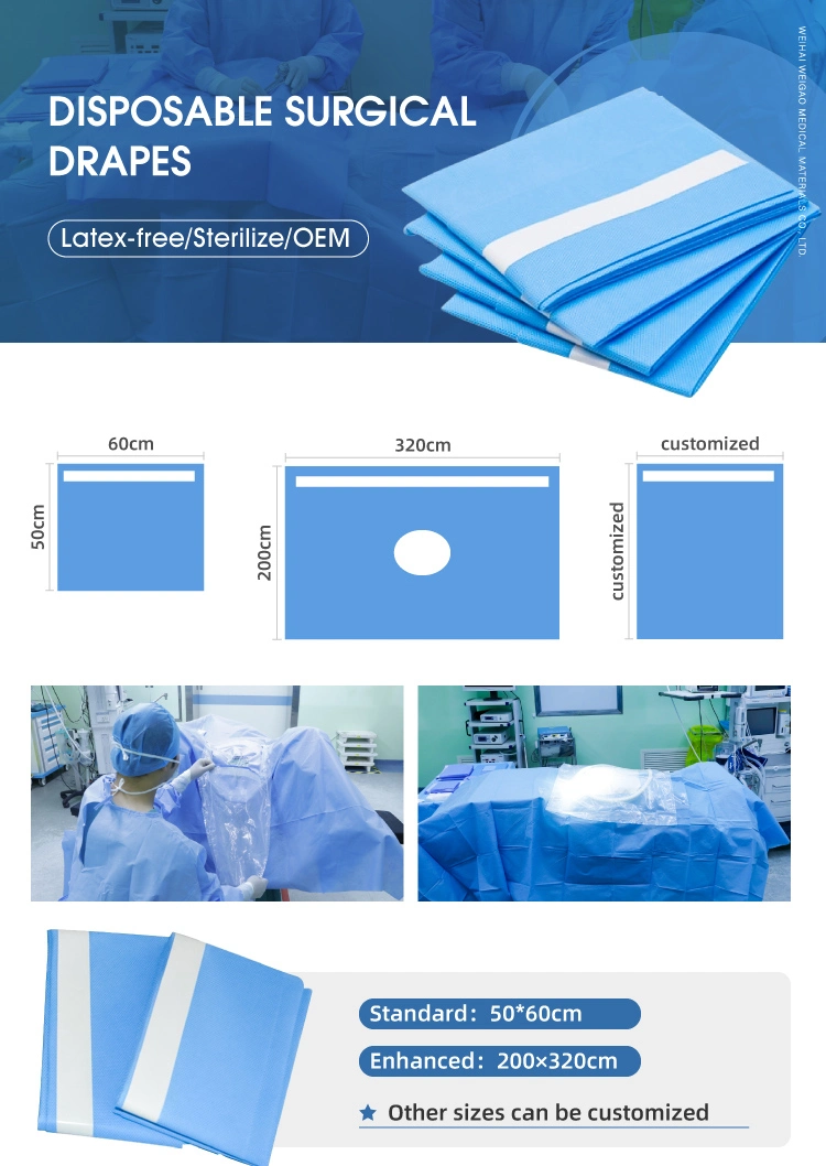 Disposable Hip Orthopedic Surgical Drape Pack Orthopedic Drape