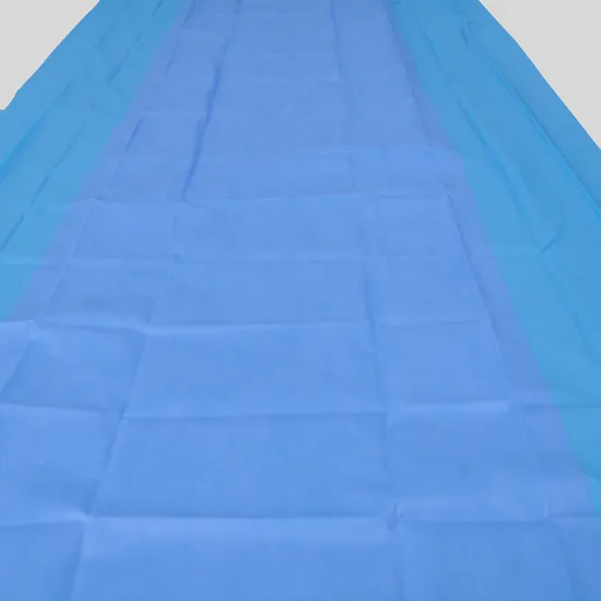 L'équipement stérile chirurgical de l'hôpital d'usine couvre le renfort en tissu SMS stratifié par PE couvre la table d'instrument arrière couvre la couverture de support Mayo renforcée par zone stérile