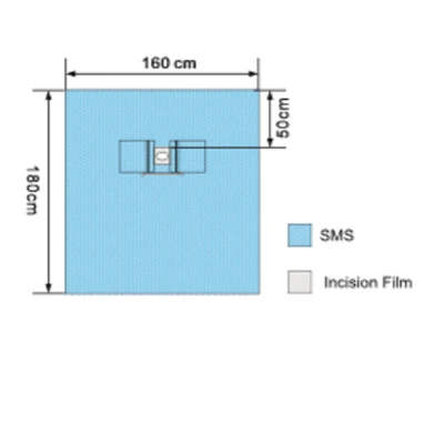 Champs chirurgicaux stériles Champs chirurgicaux jetables en ophtalmologie
