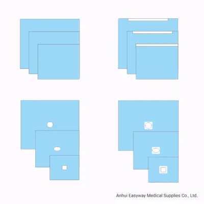 Champ chirurgical simple pour produit médical